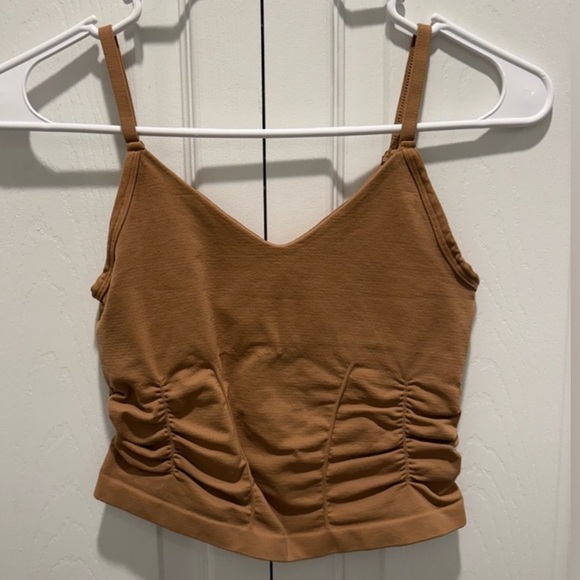 Free People Movement Good Karma Ruched Crop Tank-XS/S - Picture 2 of 2